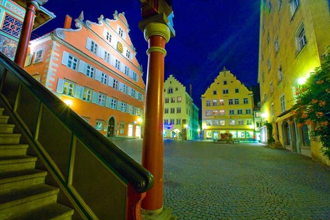 Framed Lindau Island at Night Print