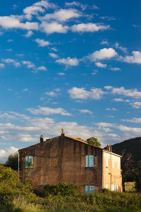 Framed Abazia Farmhouse at Sunset Print