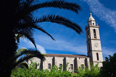 Framed France, Corsica, Sartene, Eglise Ste-Marie church Print