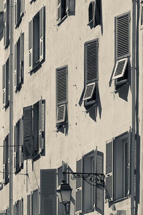 Framed Details of a Building in Corsica Print