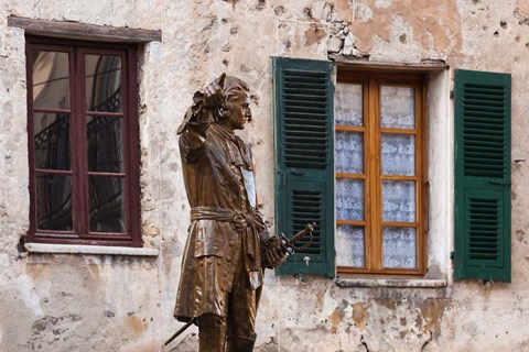 Framed Statue of Francois Gaffori Print