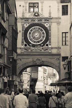 Framed Gros Horloge Clock Tower Print