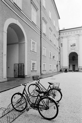 Framed Bicycles in the Domplatz Print