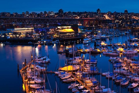 Framed British Columbia, Granville Island Print