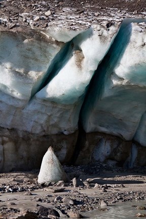 Framed Glacier Snout of Schlatenkees Print