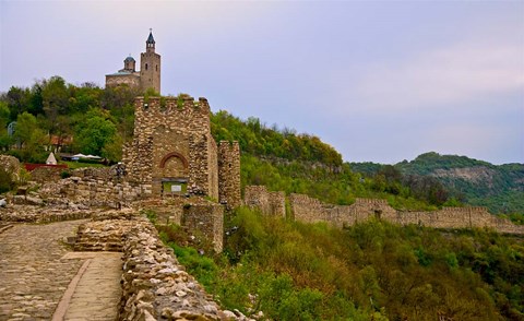 Framed Tzarevetz Fortress, Bulgaria Print