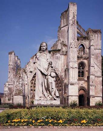 Framed Ruins of St Bertin Abbey, St Omer, France Print