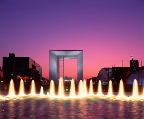 Framed La Grande Arche, La Defense, Paris, France Print