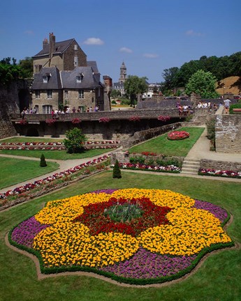 Framed Hermine Castle, Vannes, Brittany, France Print