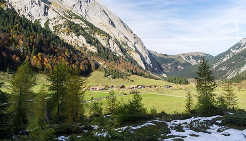 Framed Eng Valley, Karwendel Mountains Print