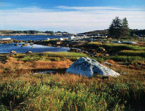 Framed Nova Scotia Coastline Print