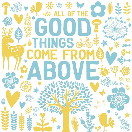 Framed Good Things Print