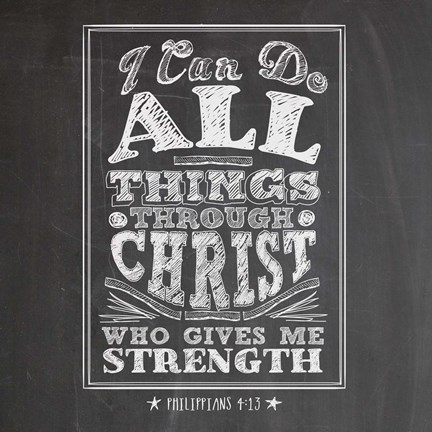 Framed I Can Do All Things Print