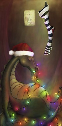 Framed Waiting For Santa Print