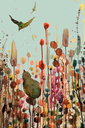 Framed Learning To Fly (Blue Sky) Print