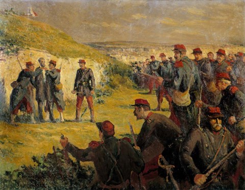 Framed Death Of Eugene Varlin Executed By The People Of Versailles On May 28, 1871 Print