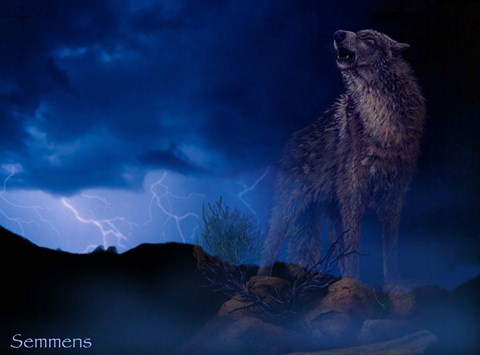 Framed Distant Thunder Print