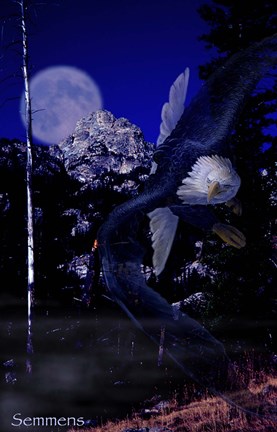 Framed Moonlight Prey Print