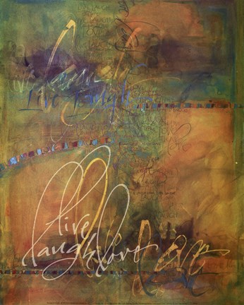 Framed Live Laugh Love Print