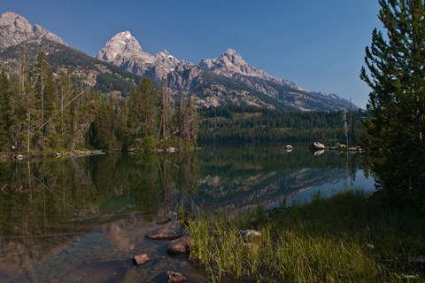Framed Tetons Tagert Lake Print