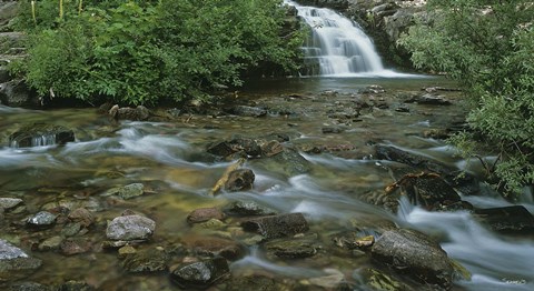 Framed Glacier National Park Rushing Water 9 Print