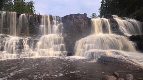 Framed North Shore Waterfalls I Print