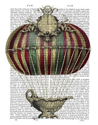 Framed Baroque Fantasy Balloon 3 Print