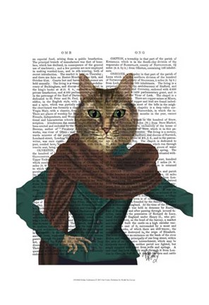 Framed Feline Fashionista Print