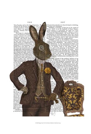 Framed Dapper Hare Print