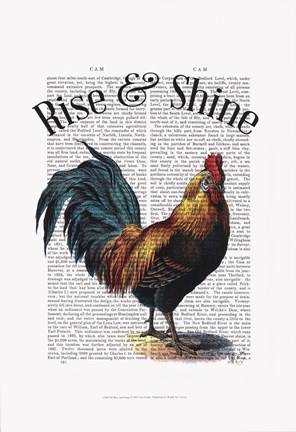 Framed Rise and Shine Print