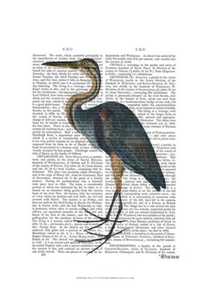 Framed Blue Heron 3 Print