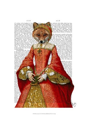 Framed Fox Queen Print