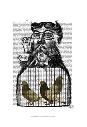 Framed Pigeon Fancier Print