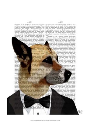Framed Debonair James Bond Dog Print