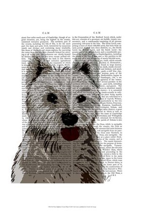 Framed West Highland Terrier Plain Print