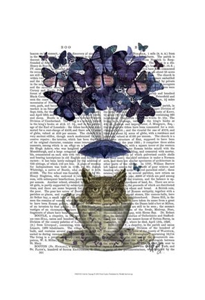 Framed Owl In Teacup Print