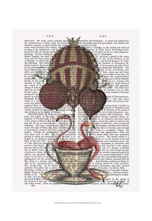 Framed Flamingos in Teacup Print