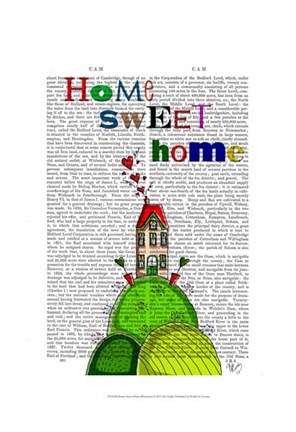 Framed Home Sweet Home Illustration Print