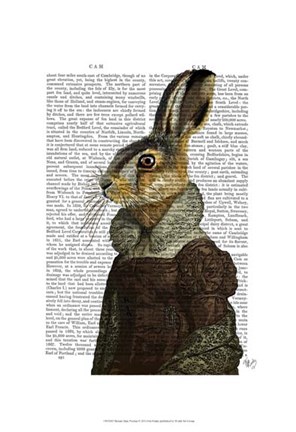 Framed Madam Hare Portrait Print