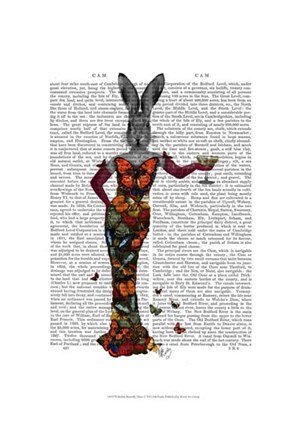 Framed Rabbit Butterfly Dress Print