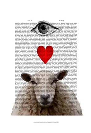 Framed I Heart Ewe Print