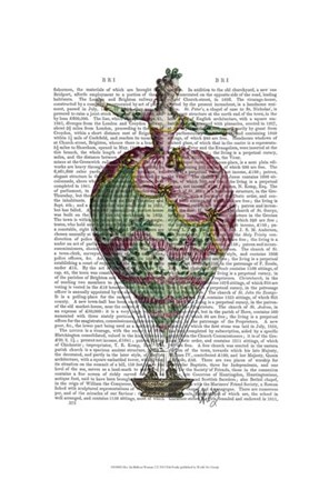 Framed Hot Air Balloon Woman 2 Print