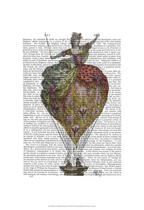 Framed Hot Air Balloon Woman 3 Print