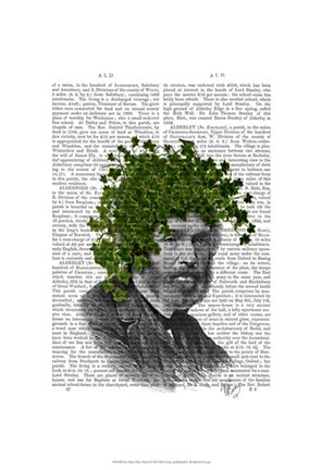 Framed Ivy Head Plant Head Print