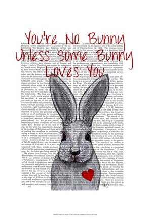 Framed You&#39;re No Bunny Print