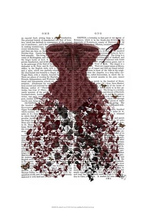 Framed Woodland Corset Print