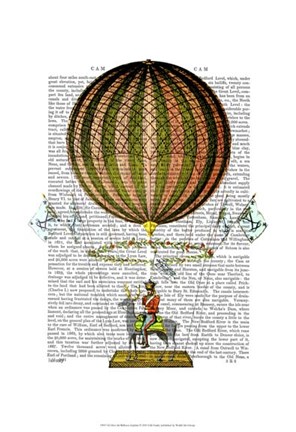 Framed Hot Air Balloon Zephire Print