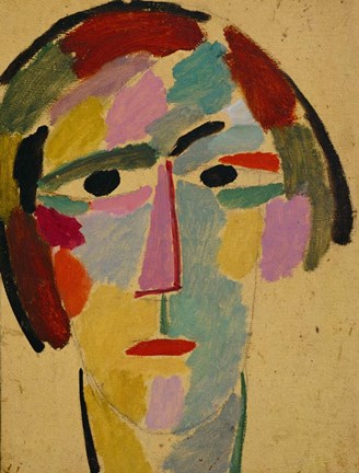 Framed Mystic head: Anika, 1917 Print