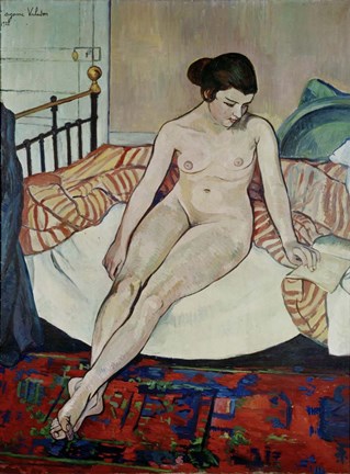 Framed Female Nude, 1922 Print