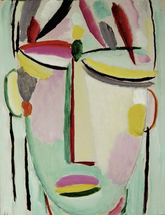 Framed Face of the Savior - Death II, 1919 Print